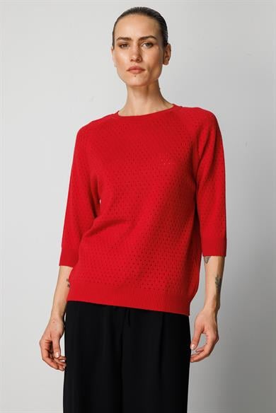 Nopeli O Yaka Truvakar Kol Triko