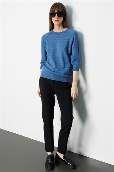 Nopeli O Yaka Truvakar Kol Triko