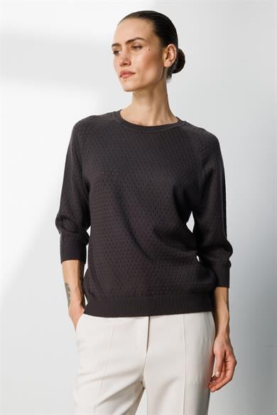 Nopeli O Yaka Truvakar Kol Triko