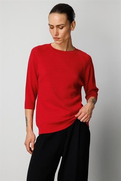 Nopeli O Yaka Truvakar Kol Triko