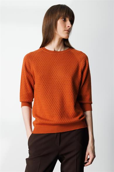 Nopeli O Yaka Truvakar Kol Triko