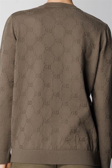 O Yaka Jakarlı Hırka