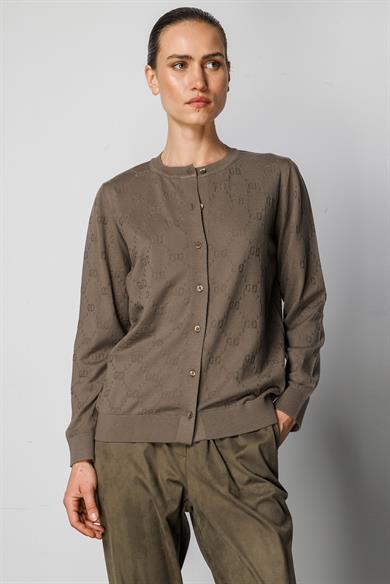 O Yaka Jakarlı Hırka