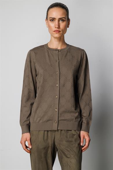 O Yaka Jakarlı Hırka