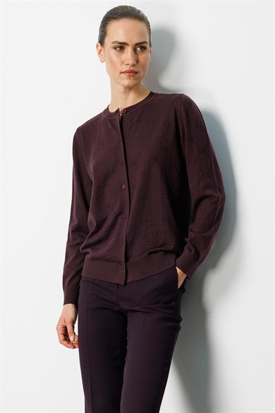 O Yaka Jakarlı Hırka