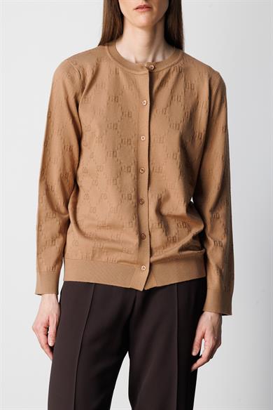 O Yaka Jakarlı Hırka