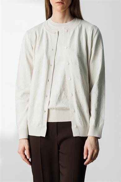 O Yaka Jakarlı Hırka