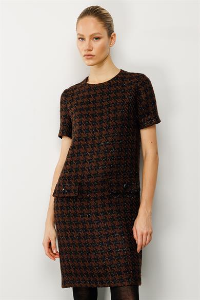 O Yaka Kazayağı Elbise