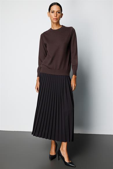 O Yaka Uzun Kol Triko