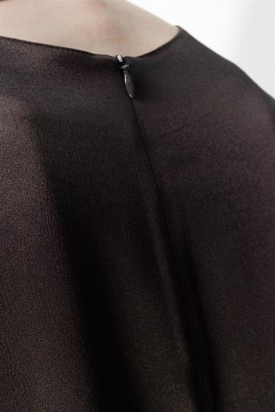 O Yaka Yarım Kol Bluz