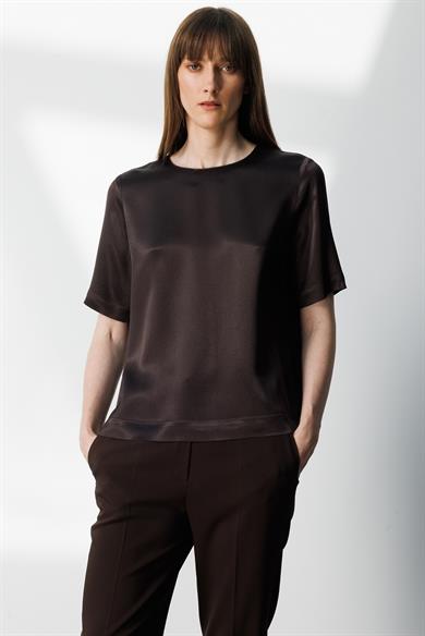 O Yaka Yarım Kol Bluz