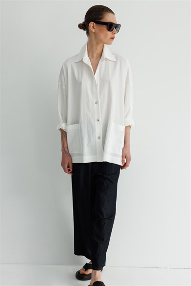 Oversize Cepli Ceket