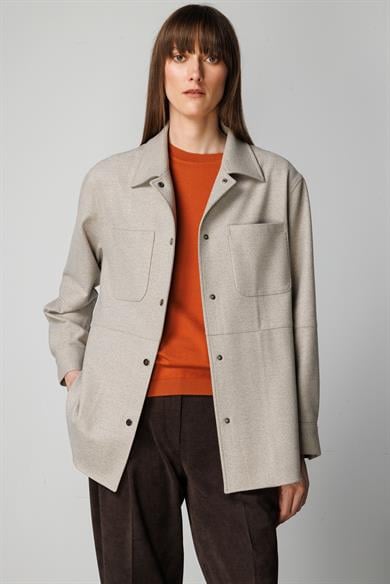 Oversize Çift Cepli Gömlek