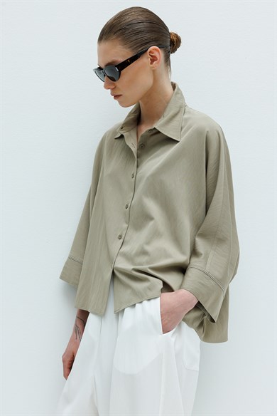 Oversize Yarasa Kol Bluz