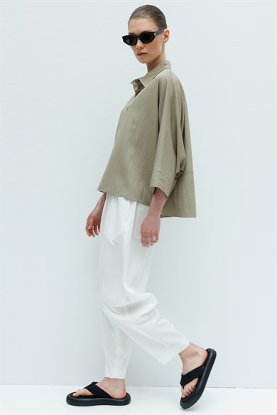 Oversize Yarasa Kol Bluz