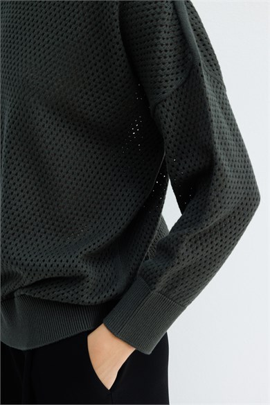 Petek Örgü Oversize Triko