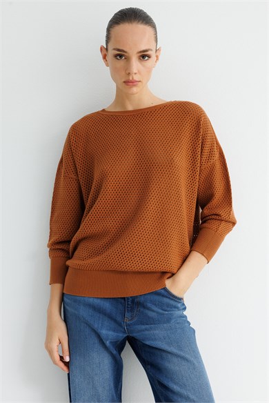 Petek Örgü Oversize Triko