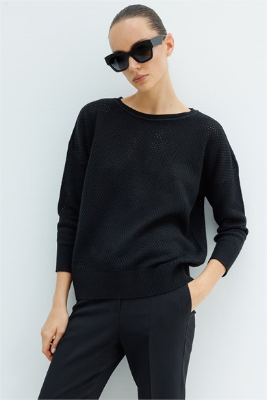 Petek Örgü Oversize Triko