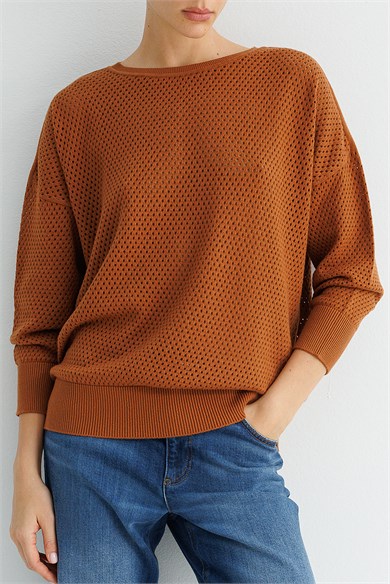 Petek Örgü Oversize Triko