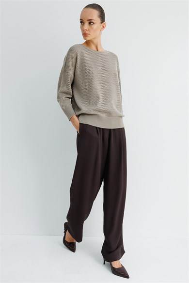 Petek Örgü Oversize Triko
