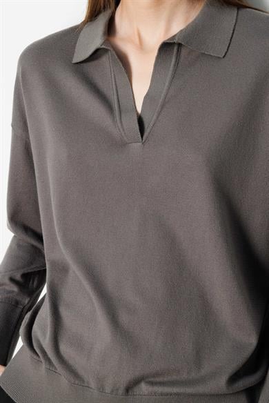 Polo Yaka Uzun Kol Triko