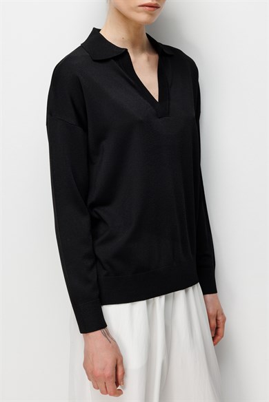 Polo Yaka Uzun Kol Triko