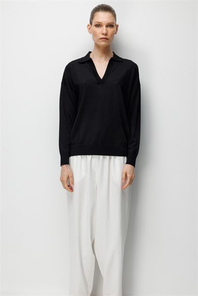 Polo Yaka Uzun Kol Triko