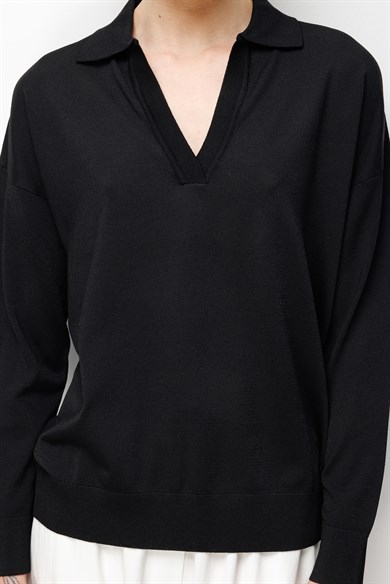 Polo Yaka Uzun Kol Triko