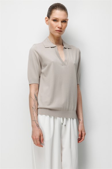 Polo Yaka Yarım Kol Triko