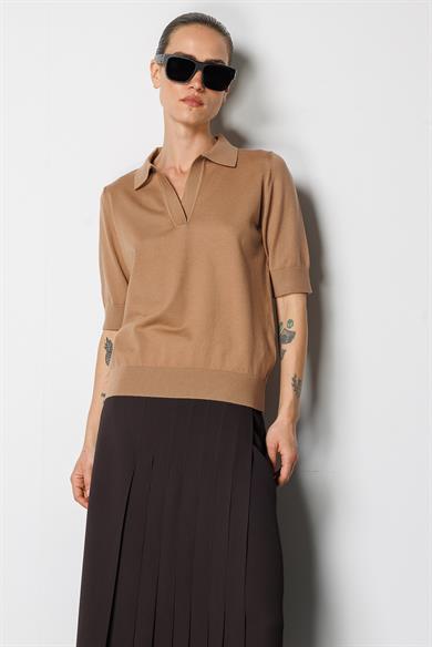 Polo Yaka Yarım Kol Triko