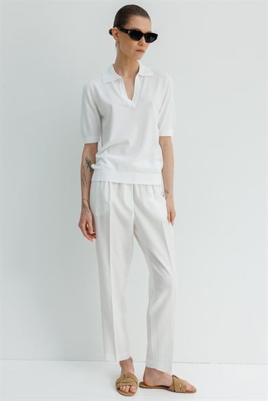 Polo Yaka Yarım Kol Triko