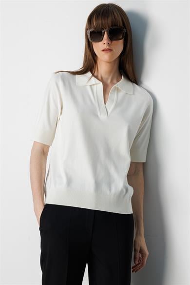 Polo Yaka Yarım Kol Triko