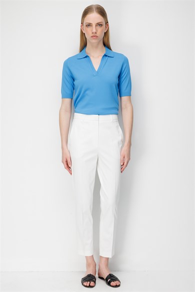 Slim Fit Cepli Koton Pantolon