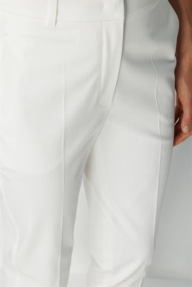 Slim Fit Yırtmaçlı Koton Pantolon