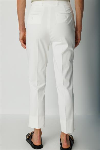 Slim Fit Yırtmaçlı Koton Pantolon