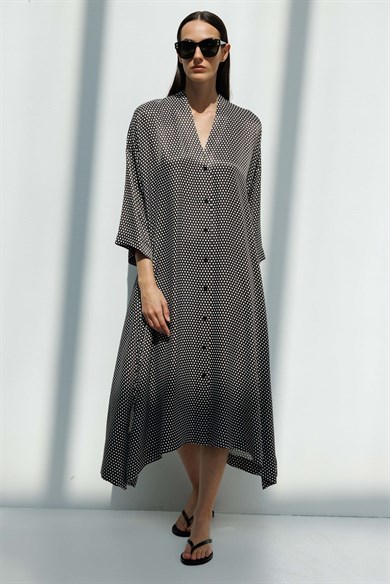 V Yaka Empirme Elbise