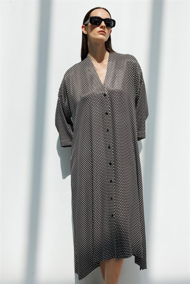 V Yaka Empirme Elbise