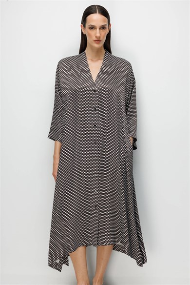 V Yaka Empirme Elbise