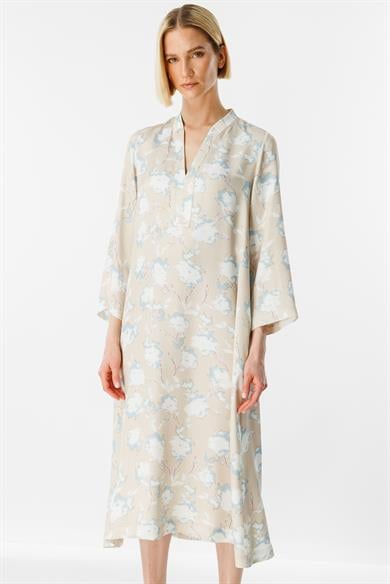 V Yaka Midi Empirme Elbise