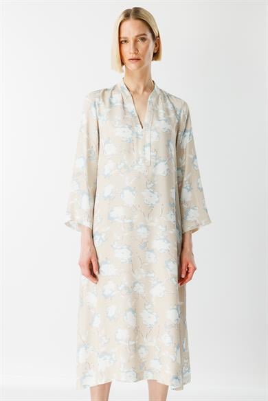 V Yaka Midi Empirme Elbise