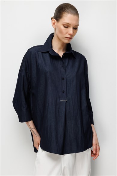 Yarım Patlı Zincirli Gömlek