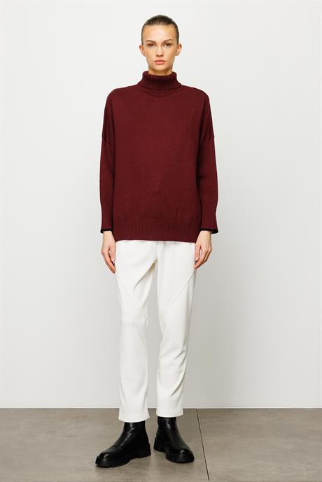 Balıkçı Yaka Oversize Triko