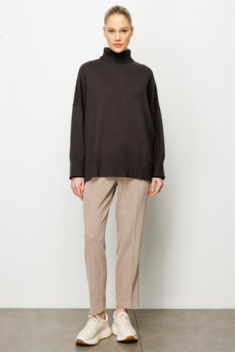 Balıkçı Yaka Oversize Triko
