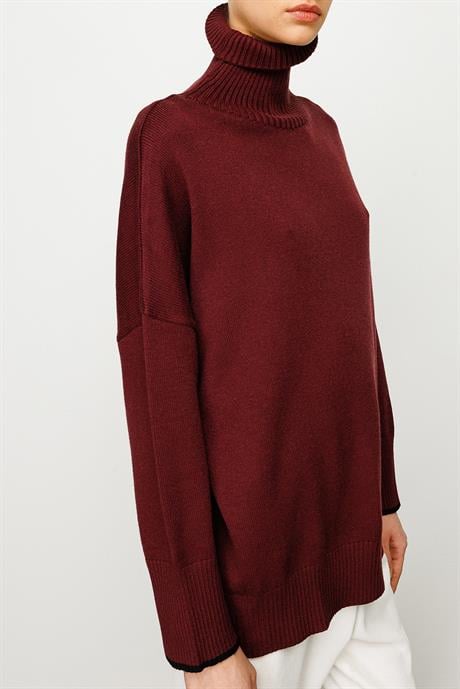 Balıkçı Yaka Oversize Triko