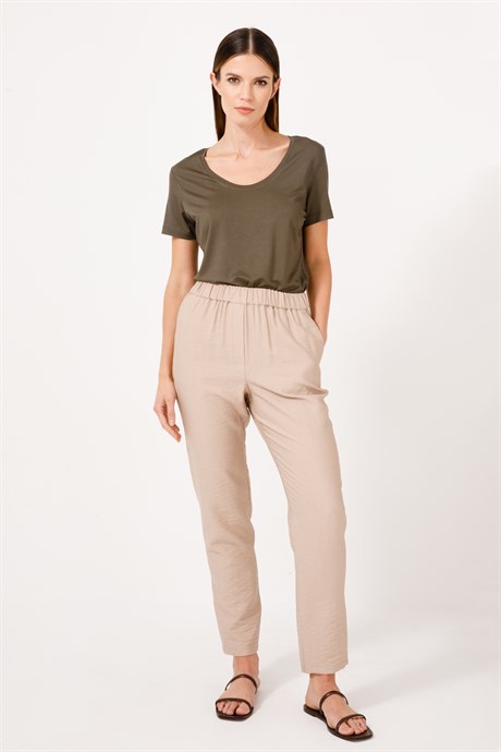 Beli Lastikli Carrot Fit Pantolon