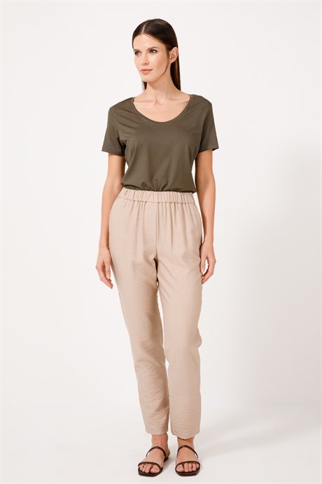 Beli Lastikli Carrot Fit Pantolon