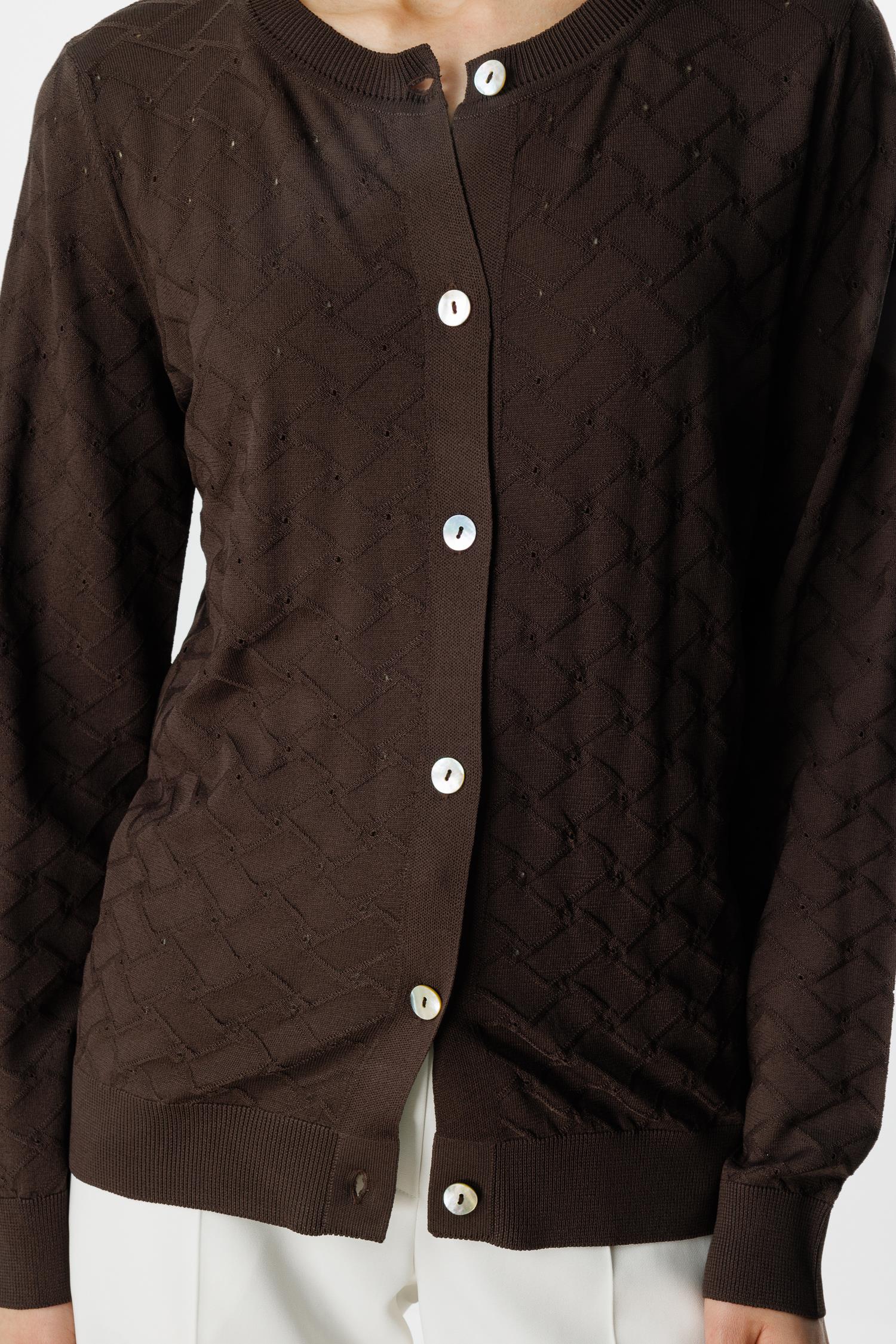 0 Yaka Jakarlı Hırka