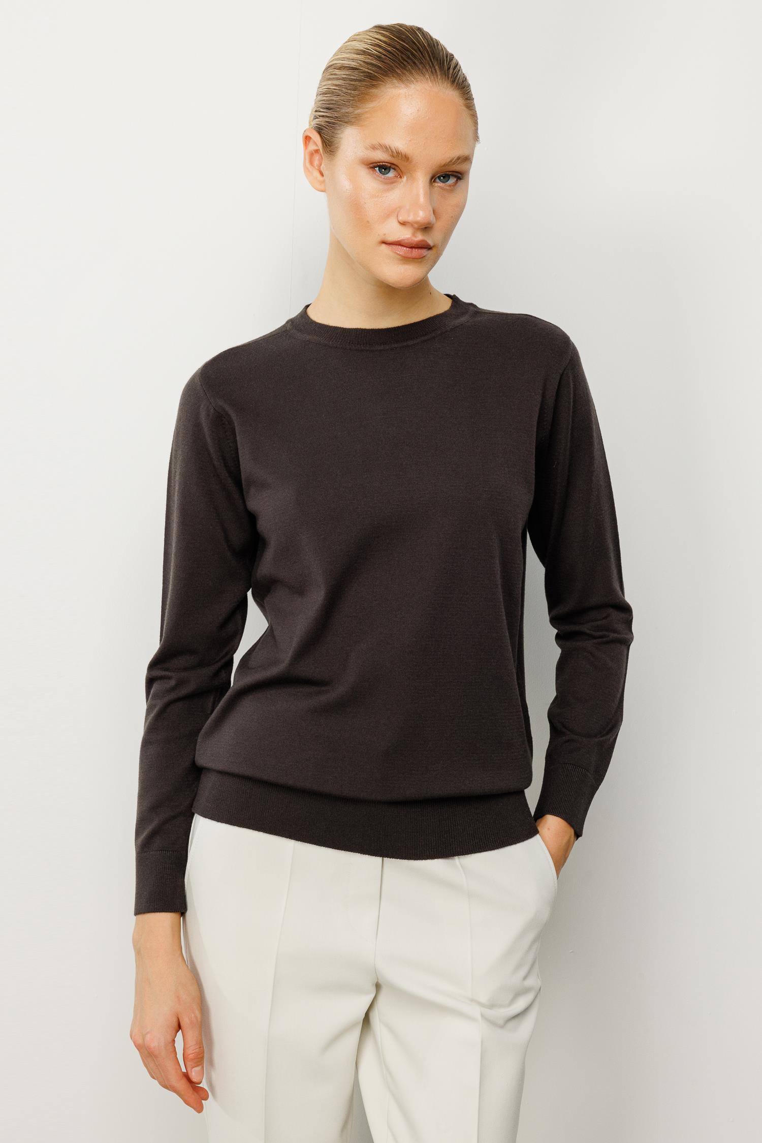 0 Yaka Uzun Kol Triko