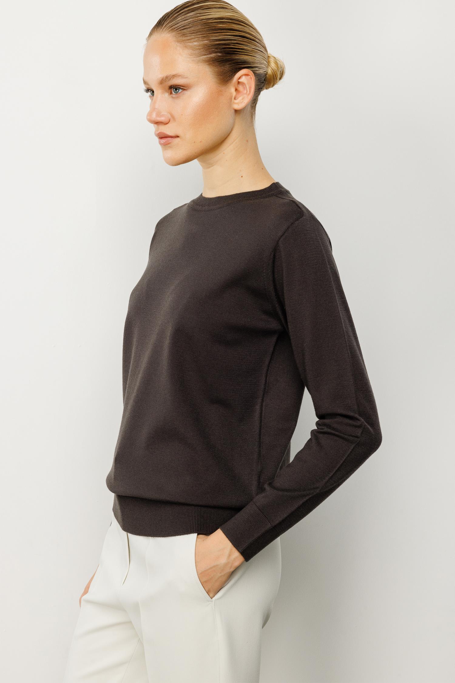 0 Yaka Uzun Kol Triko