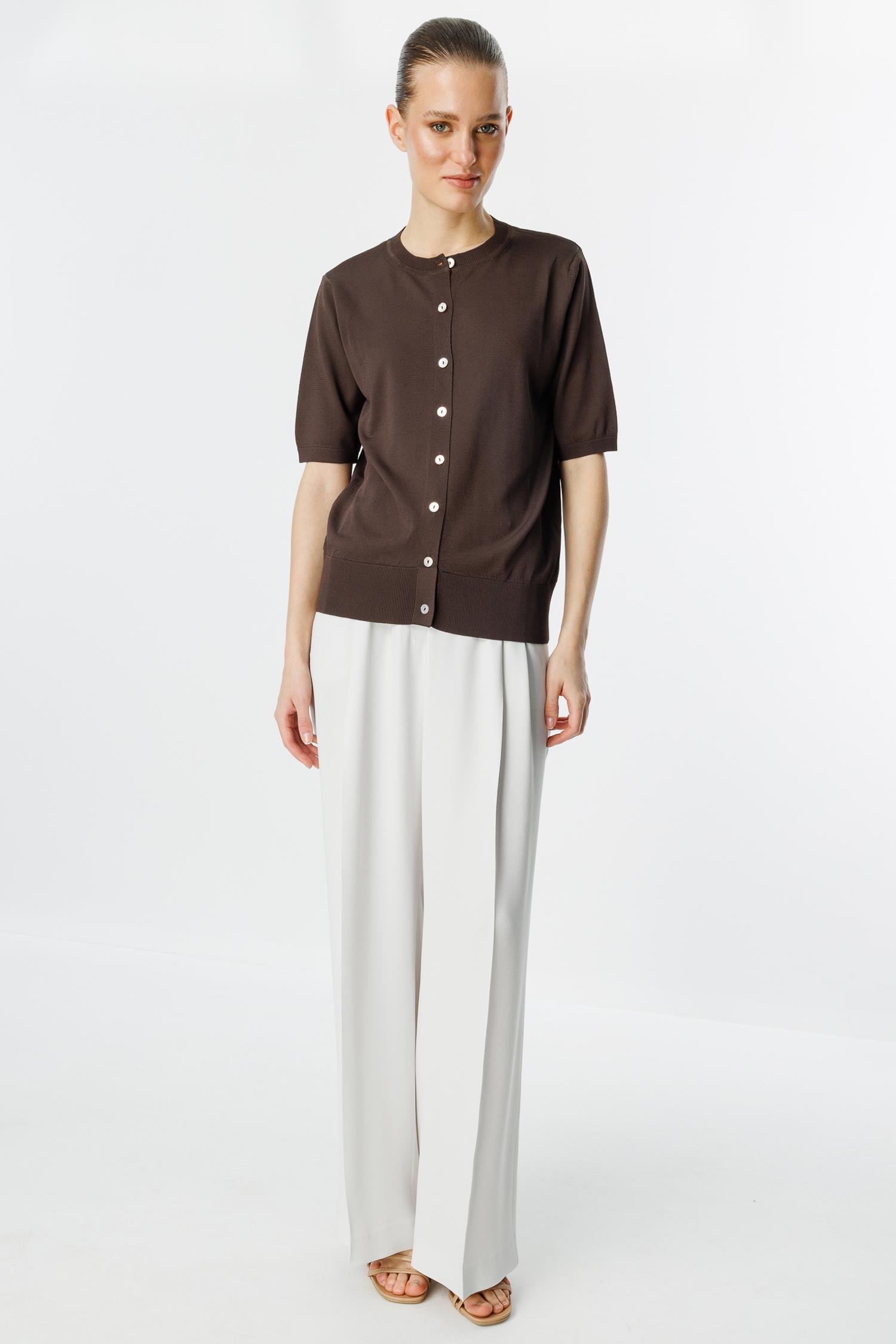 0 Yaka Yarım Kol Hırka